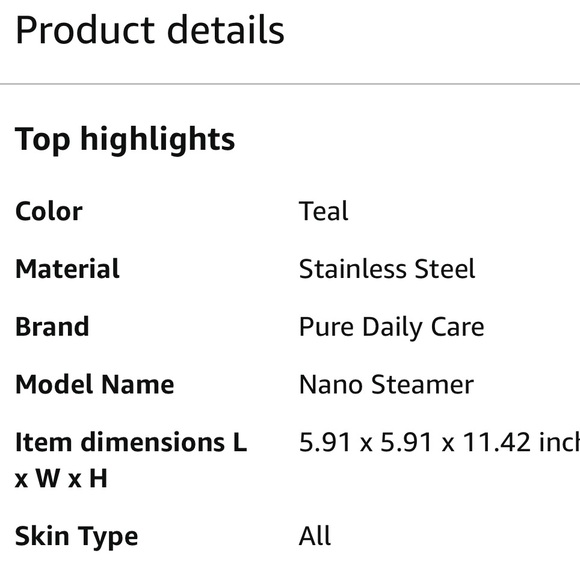 Pure Daily Clean Nano Steamer 3 in 1 Steamer - Picture 7 of 15